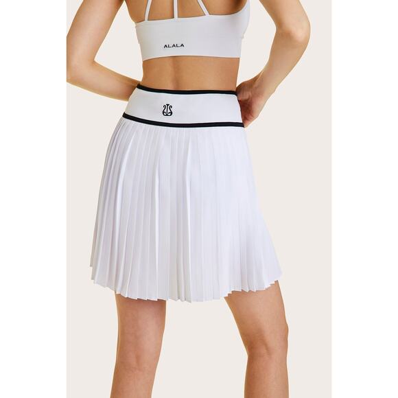 Alala Tennis Skort Pleated White- S - Picture 4 of 6